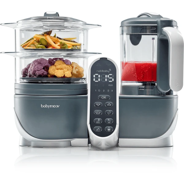 Babymoov Küchenmaschine Nutribaby Plus Industrial Grey 1 Babymoov Küchenmaschine Nutribaby Plus Industrial Grey