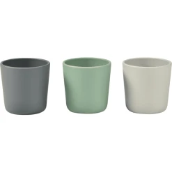 BEABA® Silikonbecher Im 3er-Set, Grau/salbeigrün/velvet Grau