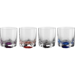 Bohemia Cristal Whiskytumbler Bahama 280 Ml 4er Set Bunt