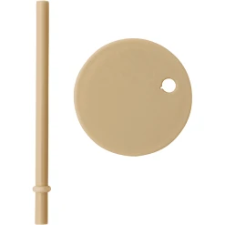 Design Letters, Deckel Mit Strohhalm Für Kindertrinkglas, Beige