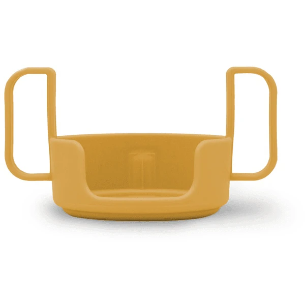 Design Letters Halter Für Kinder Trinkbecher, Tritan, Senfgelb 1 Design Letters Halter Für Kinder Trinkbecher, Tritan, Senfgelb