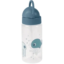 Done By Deer™ Trinkflasche Mit Strohhalm Sea Friends In Blau