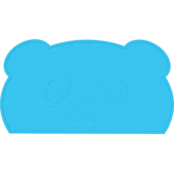KOKOLIO® KOKOLIO Tischset Little Panda Aus Silikon, In Blau 1 KOKOLIO® KOKOLIO Tischset Little Panda Aus Silikon, In Blau