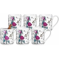 Leonardo Kindertassen Weihnachten Bambini 200 Ml 6er Set Pink