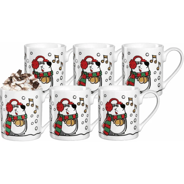 Leonardo Kindertassen Weihnachten Bambini 200 Ml 6er Set Schwarz-weiß 1 Leonardo Kindertassen Weihnachten Bambini 200 Ml 6er Set Schwarz-weiß