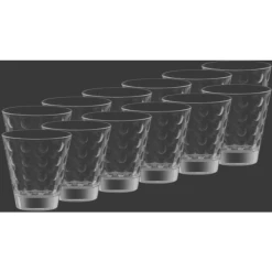 Leonardo Trinkgläser Optic 215 Ml 12er Set Transparent