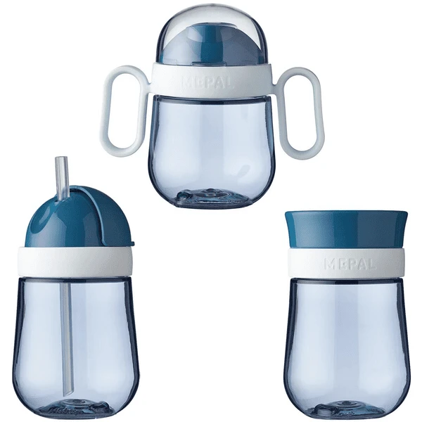 Mepal Trinklernbecher Mio 3er Set Blau 1 Mepal Trinklernbecher Mio 3er Set Blau
