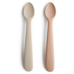 Mushie Silikonlöffel, Blush/Shifting Sand