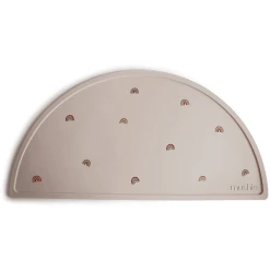 Mushie Tischset Silikon Rainbow