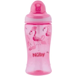 Nuby Nûby Trinkhalmflasche Soft Flip-It 360ml Ab 12 Monate, Pink