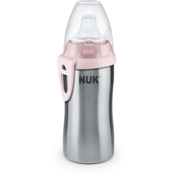 NUK Trinkflasche Active Cup Pink Aus Edelstahl Ab 12. Monate 1 NUK Trinkflasche Active Cup Pink Aus Edelstahl Ab 12. Monate