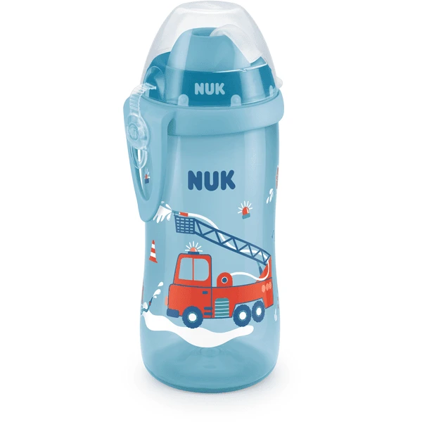 NUK Trinkflasche Flexi Cup 300 Ml, Feuerwehr Blau 1 NUK Trinkflasche Flexi Cup 300 Ml, Feuerwehr Blau