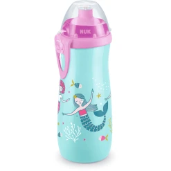 NUK Trinkflasche Sports Cup 450 Ml, Meerjungfrau Pink