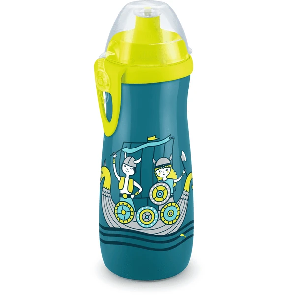 NUK Trinkflasche Sports Cup 450 Ml, Wikinger Blau 1 NUK Trinkflasche Sports Cup 450 Ml, Wikinger Blau