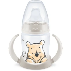 NUK Trinklernflasche First Choice Disney Winnie Puuh 150 Ml, Beige