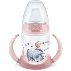NUK Trinklernflasche First Choice Disney Winnie Puuh 150 Ml, Rosa
