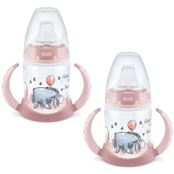 NUK Trinklernflasche First Choice Disney Winnie Puuh In Rosa, 2 Stück