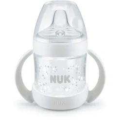 NUK Trinklernflasche Nature Sense 150 Ml In Weiß