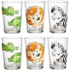 Ritzenhoff & Breker GmbH & Co. KG Kindergläser Dschungeltiere 205 Ml 6er Set Bunt