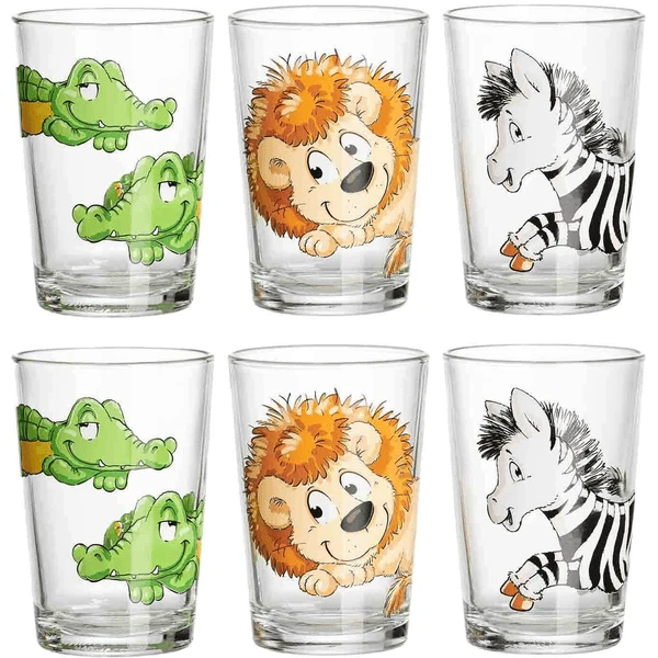 Ritzenhoff & Breker GmbH & Co. KG Kindergläser Dschungeltiere 205 Ml 6er Set Bunt 1 Ritzenhoff & Breker GmbH & Co. KG Kindergläser Dschungeltiere 205 Ml 6er Set Bunt