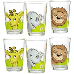 Ritzenhoff & Breker GmbH & Co. KG Kindergläser Dschungeltiere 205 Ml 6er Set Bunt