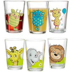 Ritzenhoff & Breker GmbH & Co. KG Kindergläser Monsterchen & Dschungeltiere 205 Ml 6er Set Bunt