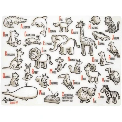 Sigikid Platzset ABC-Unterlage 40 X 30 Cm Schwarz-weiß