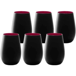 Stölze Lausitz Becher Elements 465 Ml 6er Set Schwarz-rot
