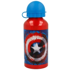 Stor Aluminium Kindertrinkflasche Captain America 400 Ml Bunt