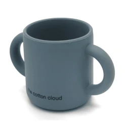 The Cotton Cloud Trinklernbecher Aus Silikon Smokey Blue