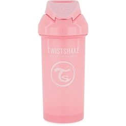 TWISTSHAKE Strohhalmflasche Straw Cup 360 Ml 12+ Monate Pastel Pink